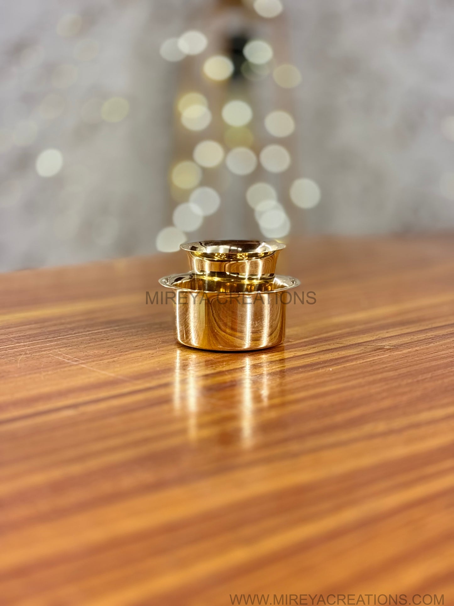 Mini Brass Dabara Tumbler Set Return Gift | Traditional Brass Coffee Set in Pastel Gift Box | Wedding & Housewarming Favor Under ₹500