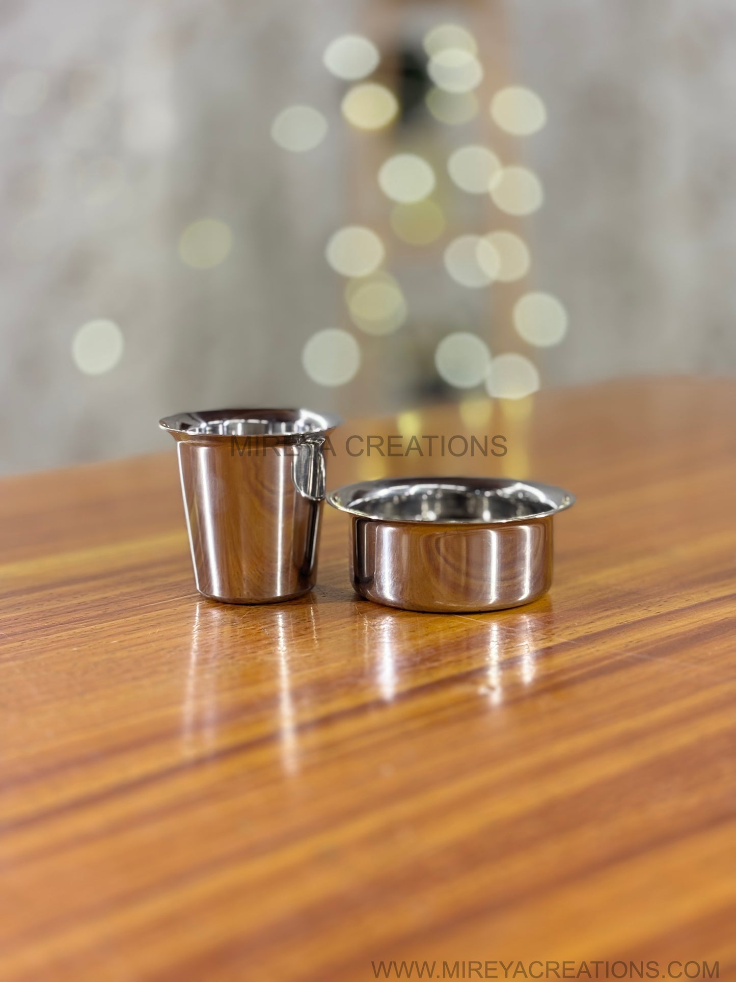 Stainless Steel Dabara Tumbler Set Return Gift | Traditional South Indian Coffee Set | Wedding & Housewarming Favor Under ₹200