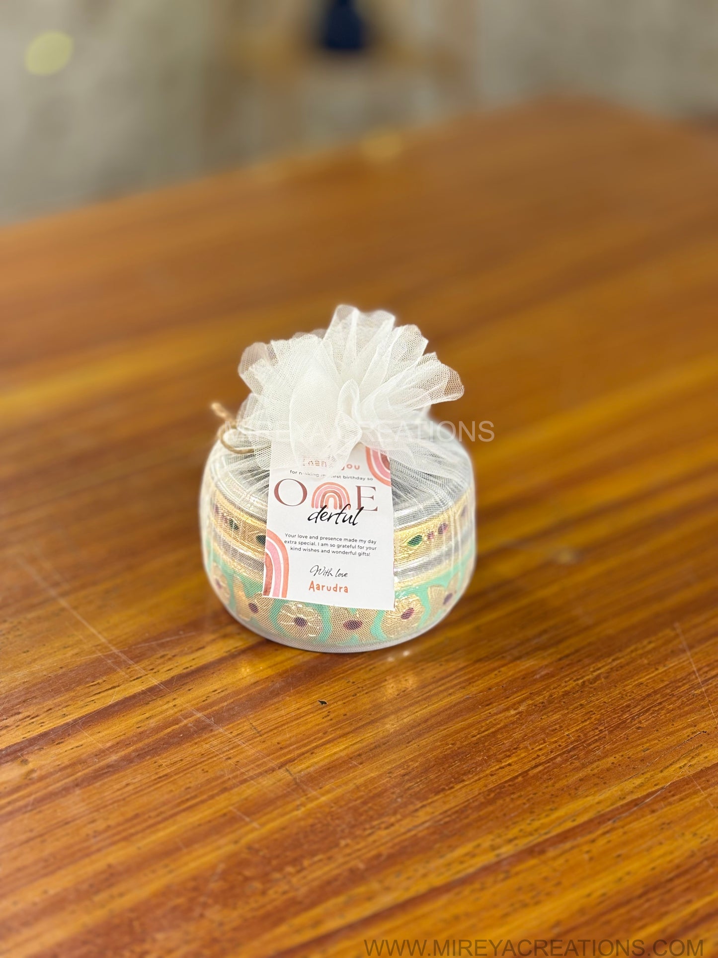 Meenakari Transparent Top Box Gift Set Return Gift | Honey Jar & Kalamkari Jute Bag Combo | Wedding & Festive Favor Under ₹500