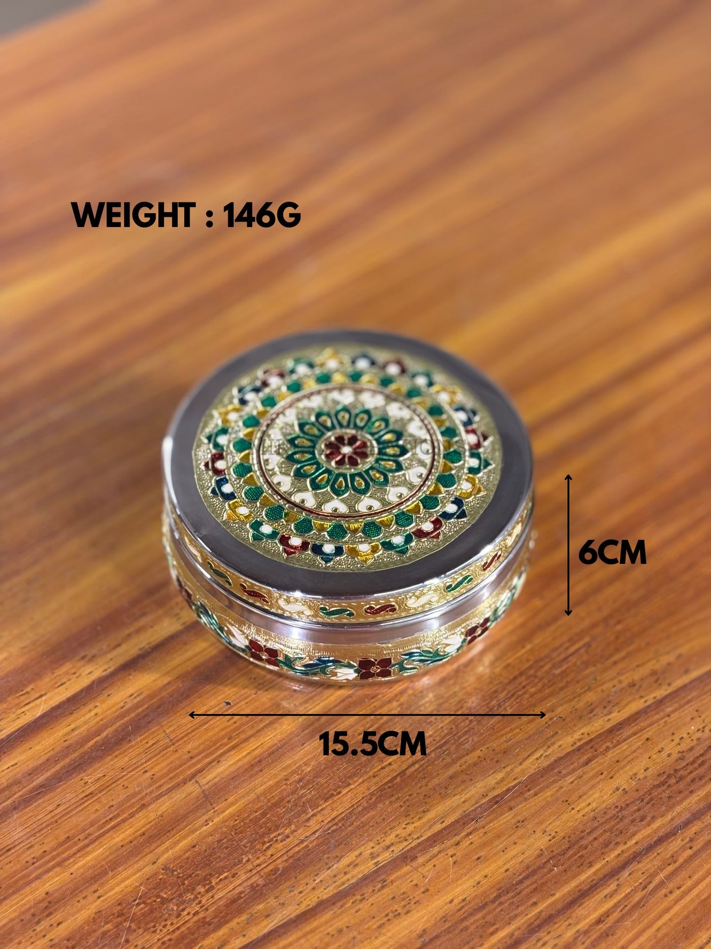 6 Inch Meenakari Box Return Gift | Decorative Meenakari Gift Box | Wedding & Festive Favor Under ₹300