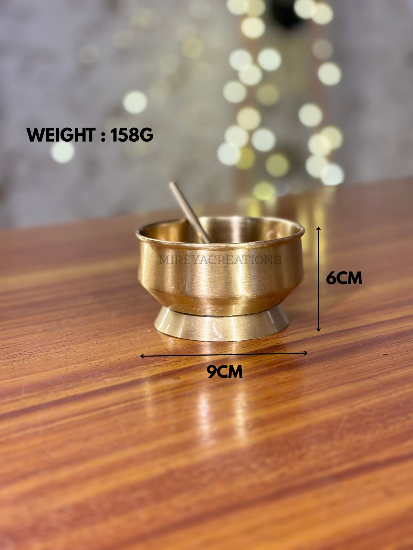 Brass Lassi Tumbler & Dabara Set Return Gift | Traditional Brass Ice-cream Bowl Gift Set in Mint Green Floral Box | Wedding & Festive Favor Under ₹3000