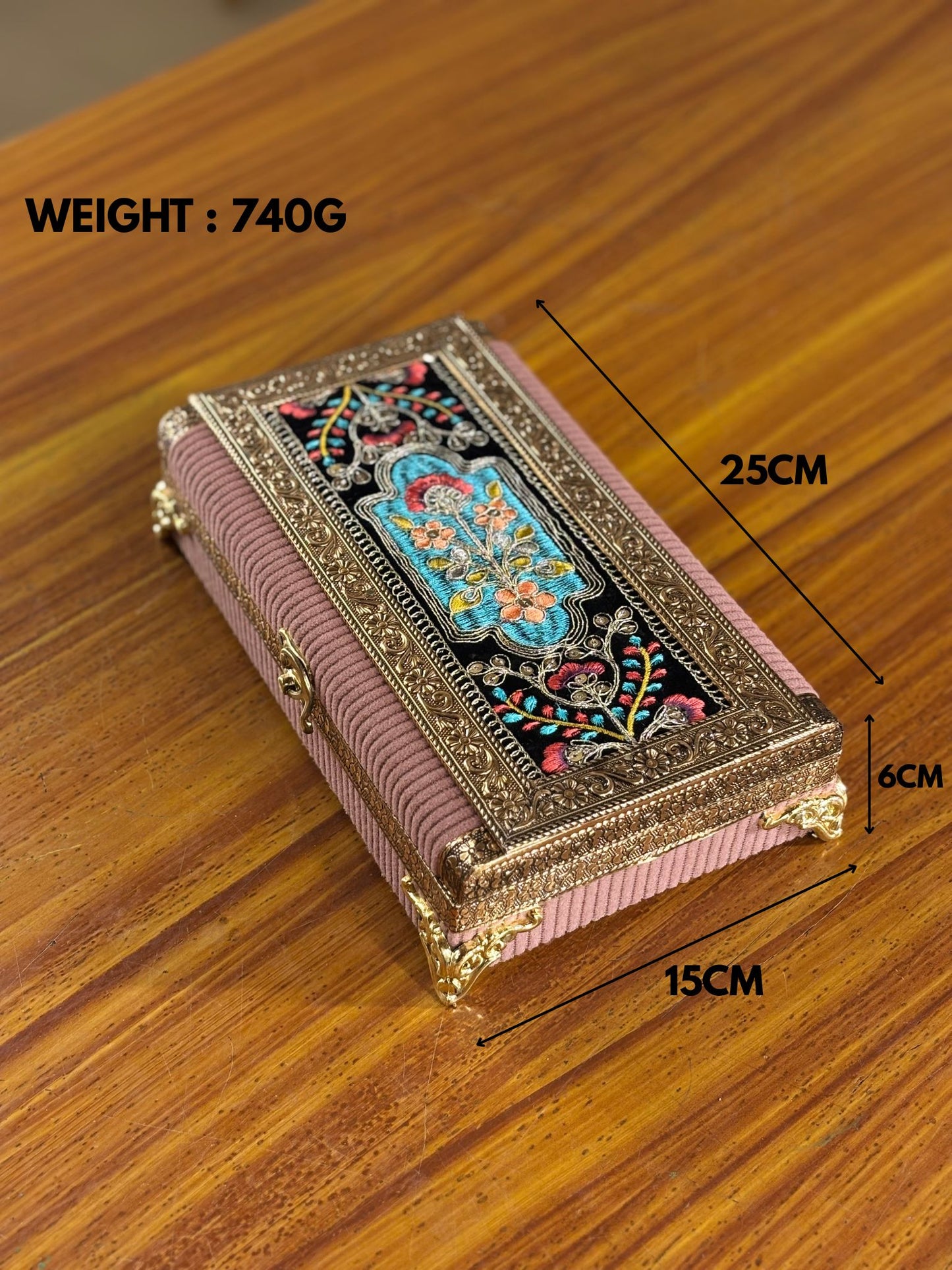 Antique Finish Rectangular Box Return Gift | Decorative Storage Box Under ₹500 | Wedding & Puja Favor