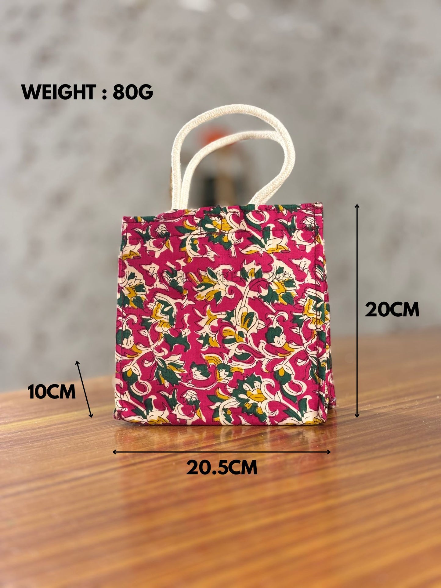 Meenakari Transparent Top Box Gift Set Return Gift | Honey Jar & Kalamkari Jute Bag Combo | Wedding & Festive Favor Under ₹500