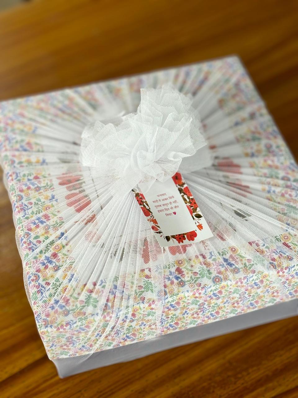 Printed Copper Bottle & Aroma Gift Set Return Gift | Ceramic Burner, Essential Oil, Tea Lights & Chocolates | Wedding & Housewarming Favor Under ₹1400