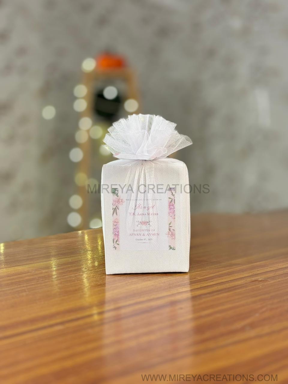 White Cone Jar Return Gift | Cone Jar With Nuts & Chocolates | Wedding & Party Favor Under ₹500