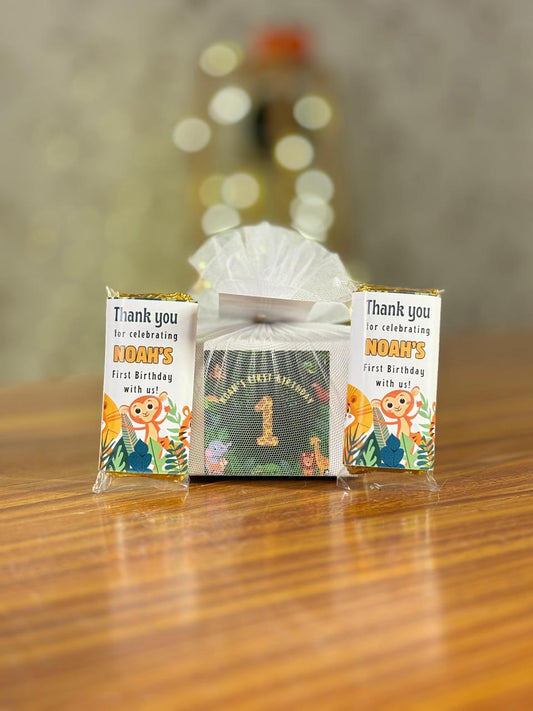 2 Pcs Customised Chocolate Bars | Personalized Chocolate Return Gift | Wedding Favor Under ₹100