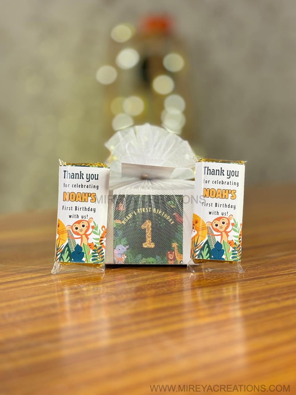 2 Pcs Customised Chocolate Bars | Personalized Chocolate Return Gift | Wedding Favor Under ₹100