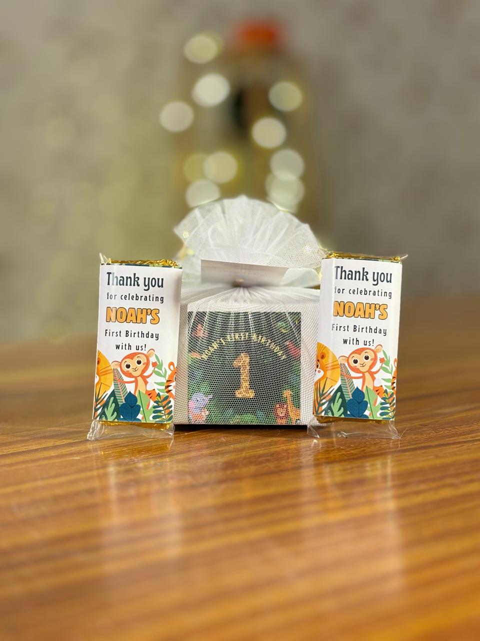 2 Pcs Customised Chocolate Bars | Personalized Chocolate Return Gift | Wedding Favor Under ₹100