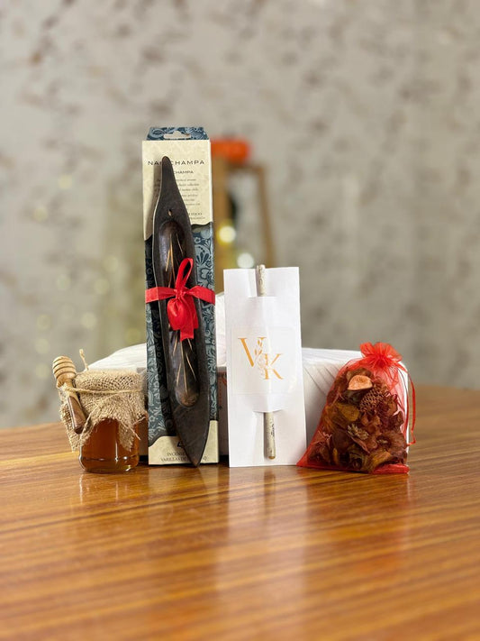 Aroma & Honey Gift Set Return Gift | Incense, Potpourri & Honey Combo | Wedding & Housewarming Favor Under ₹500