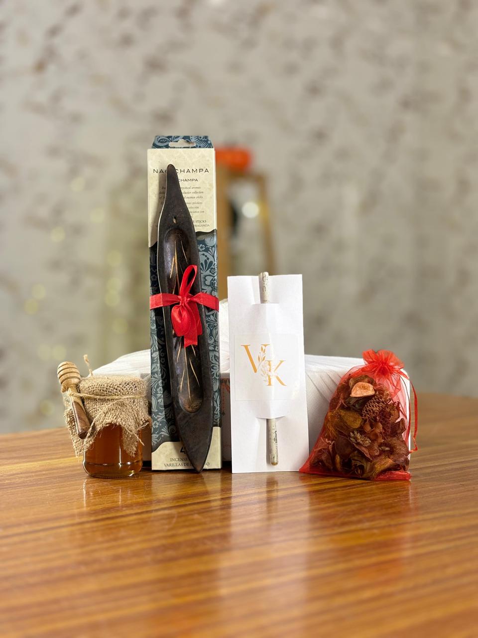 Aroma & Honey Gift Set Return Gift | Incense, Potpourri & Honey Combo | Wedding & Housewarming Favor Under ₹500