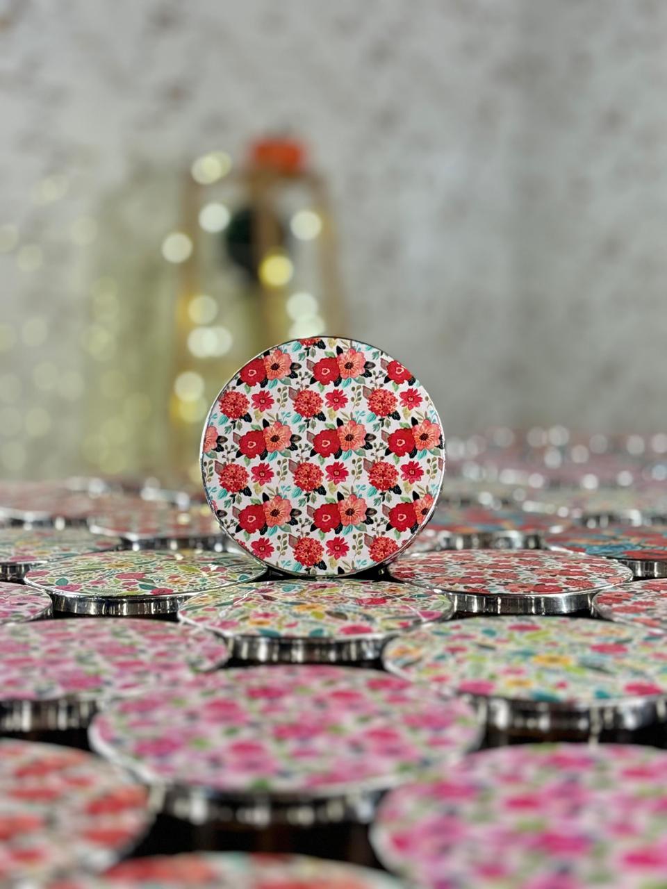 Printed Stainless Steel Tiffin Box Return Gift | Useful Steel Lunch Box | Wedding & Corporate Favor Under ₹300