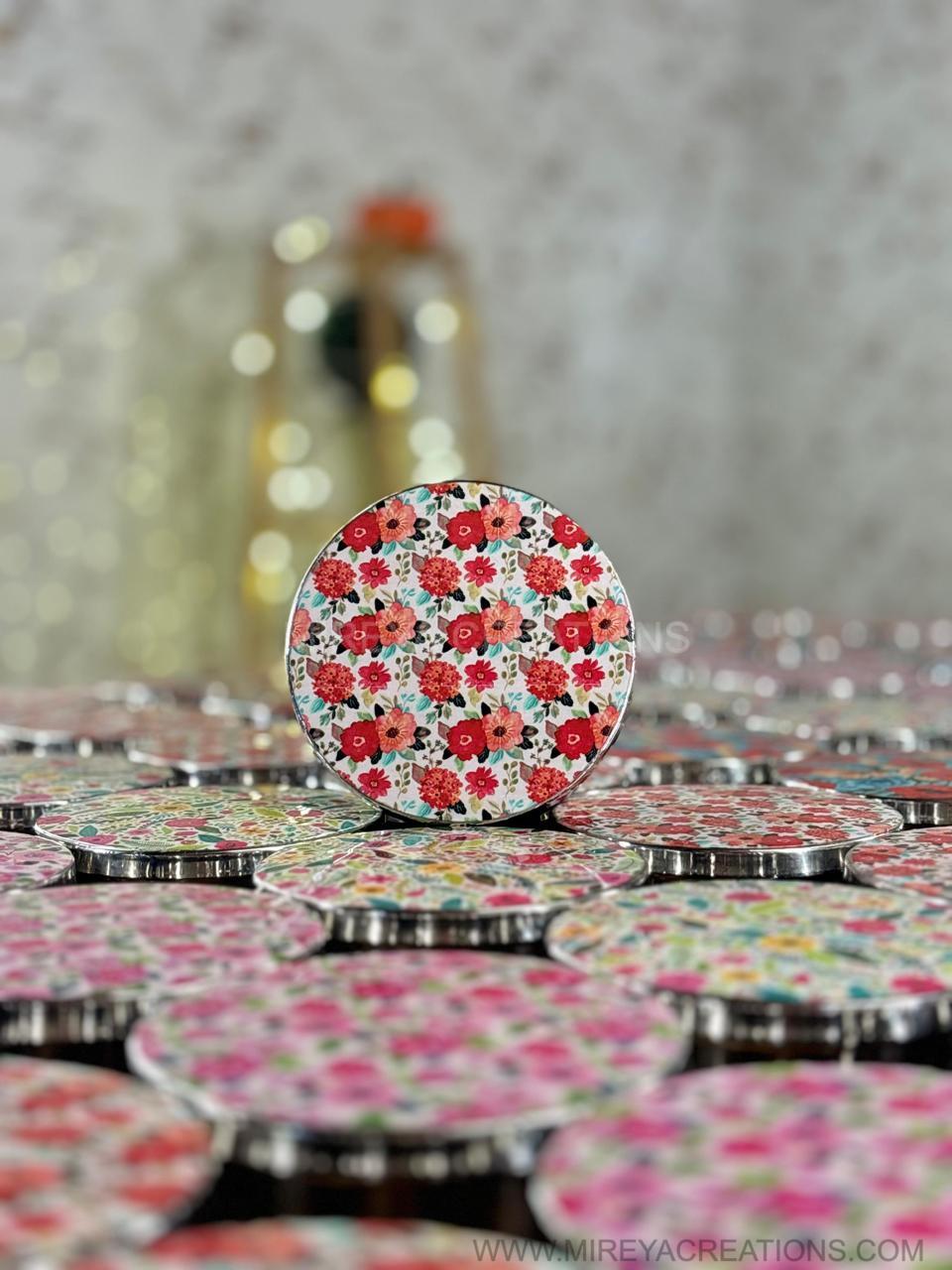 Printed Stainless Steel Tiffin Box Return Gift | Useful Steel Lunch Box | Wedding & Corporate Favor Under ₹300