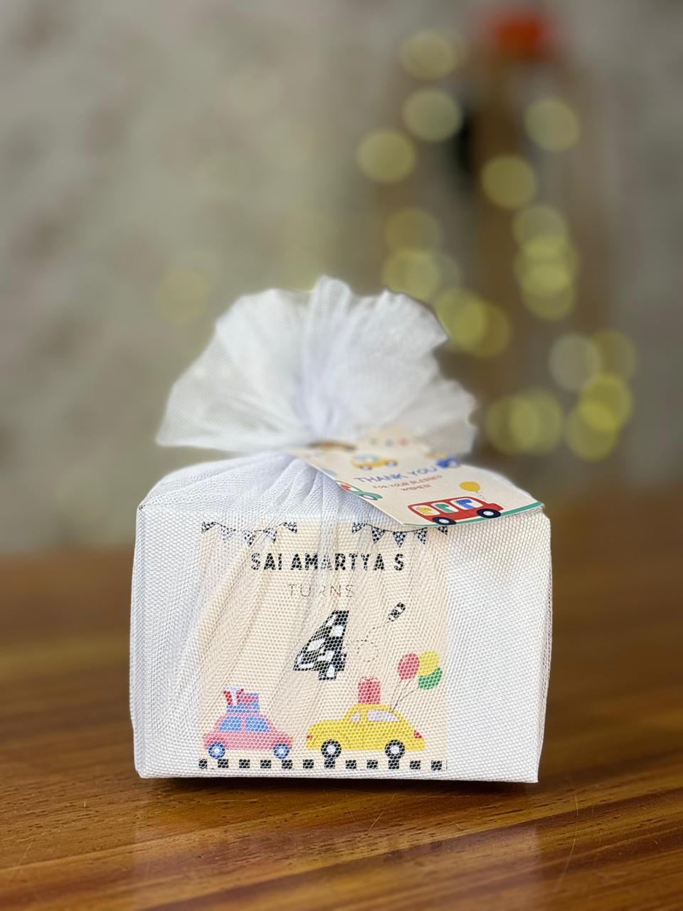 Printed Air-Tight Container + Shot Glass + Shots Chocolate | Combo Return Gift | Wedding Favor Under ₹200