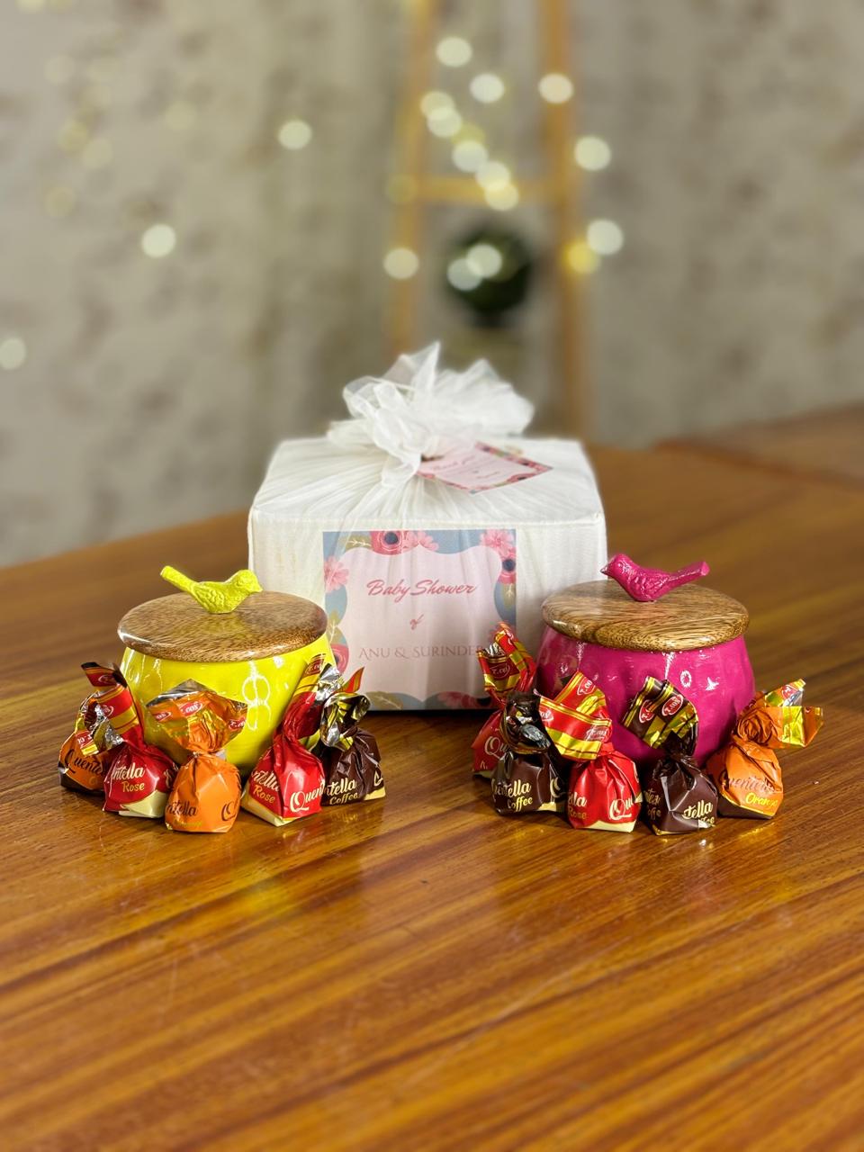 Bird Jar Return Gift | Decorative Jar With Chocolates | Wedding & Festive Favor Under ₹600