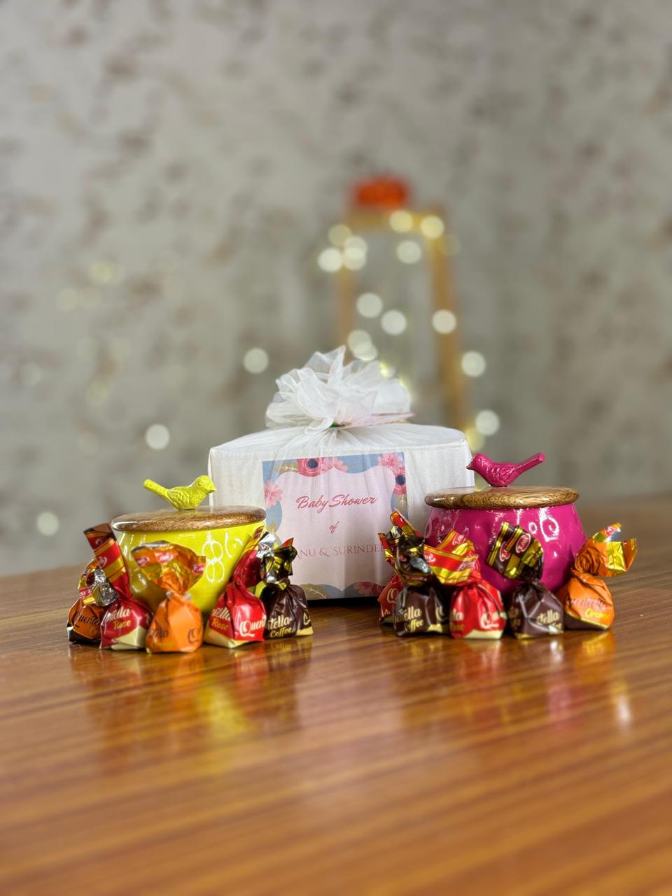 Bird Jar Return Gift | Decorative Jar With Chocolates | Wedding & Festive Favor Under ₹600