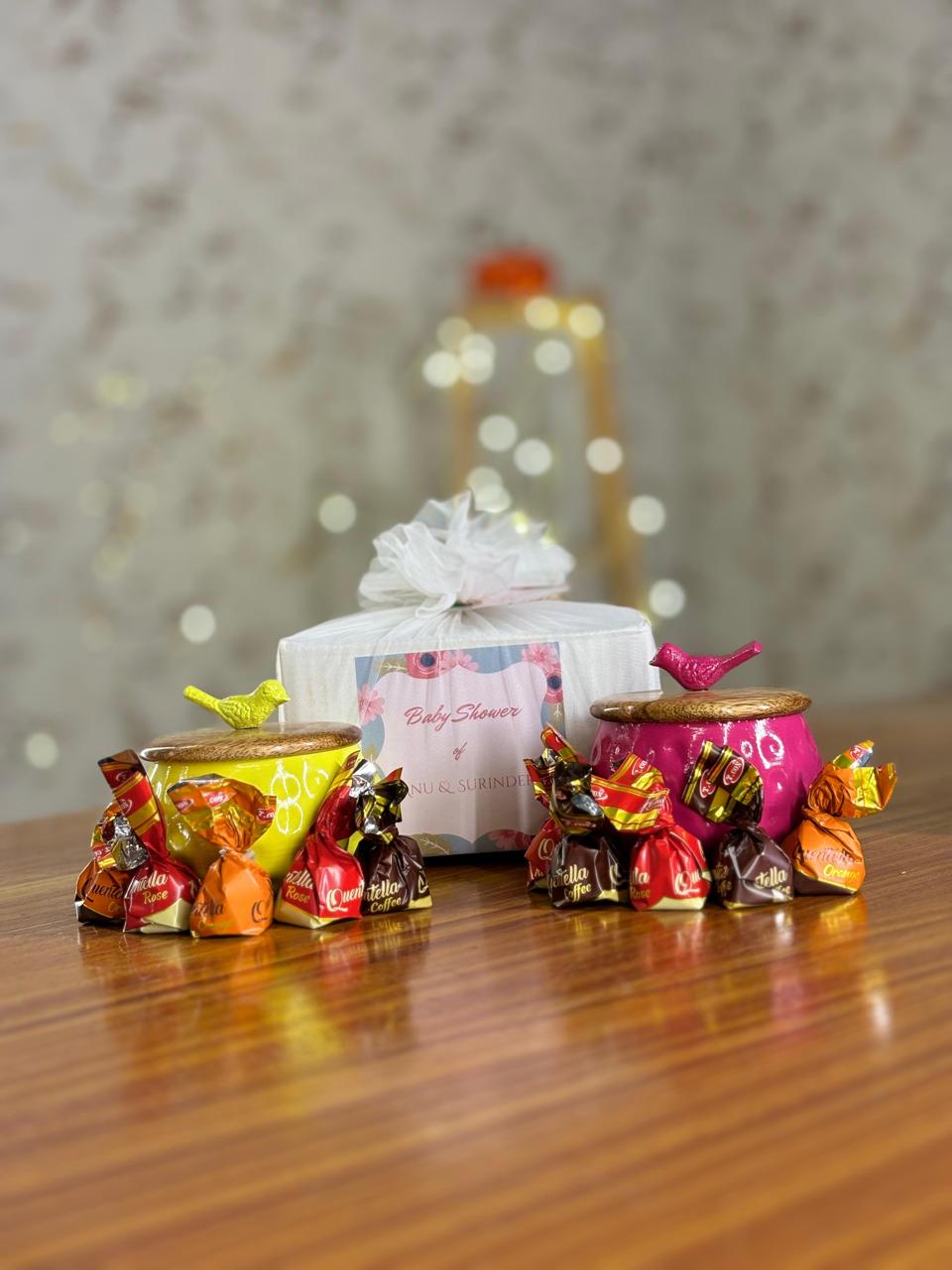 Bird Jar Return Gift | Decorative Jar With Chocolates | Wedding & Festive Favor Under ₹600