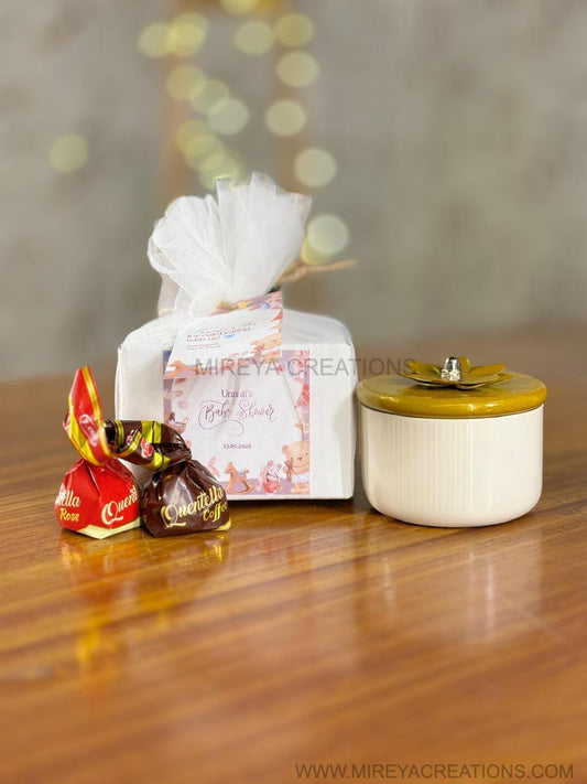 2.5 Inch Jar + Chocolates | Small Decorative Jar with Chocolates | Wedding & Party Favor