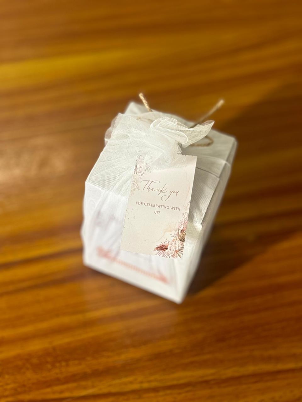 Printed Air-Tight Container + Chocolates | Metal Jar Return Gift | Wedding & Housewarming Favor