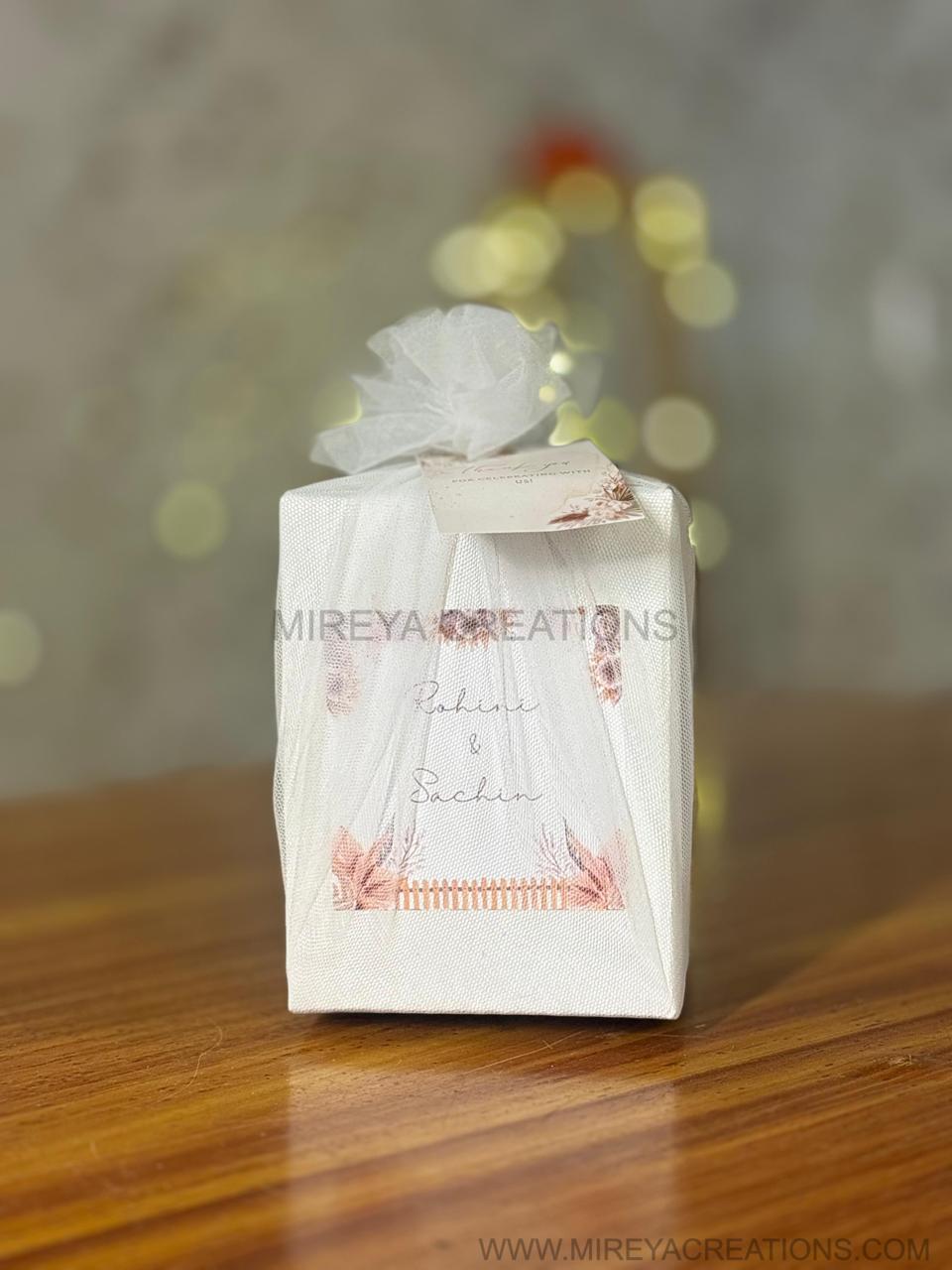 Printed Air-Tight Container + Chocolates | Metal Jar Return Gift | Wedding & Housewarming Favor