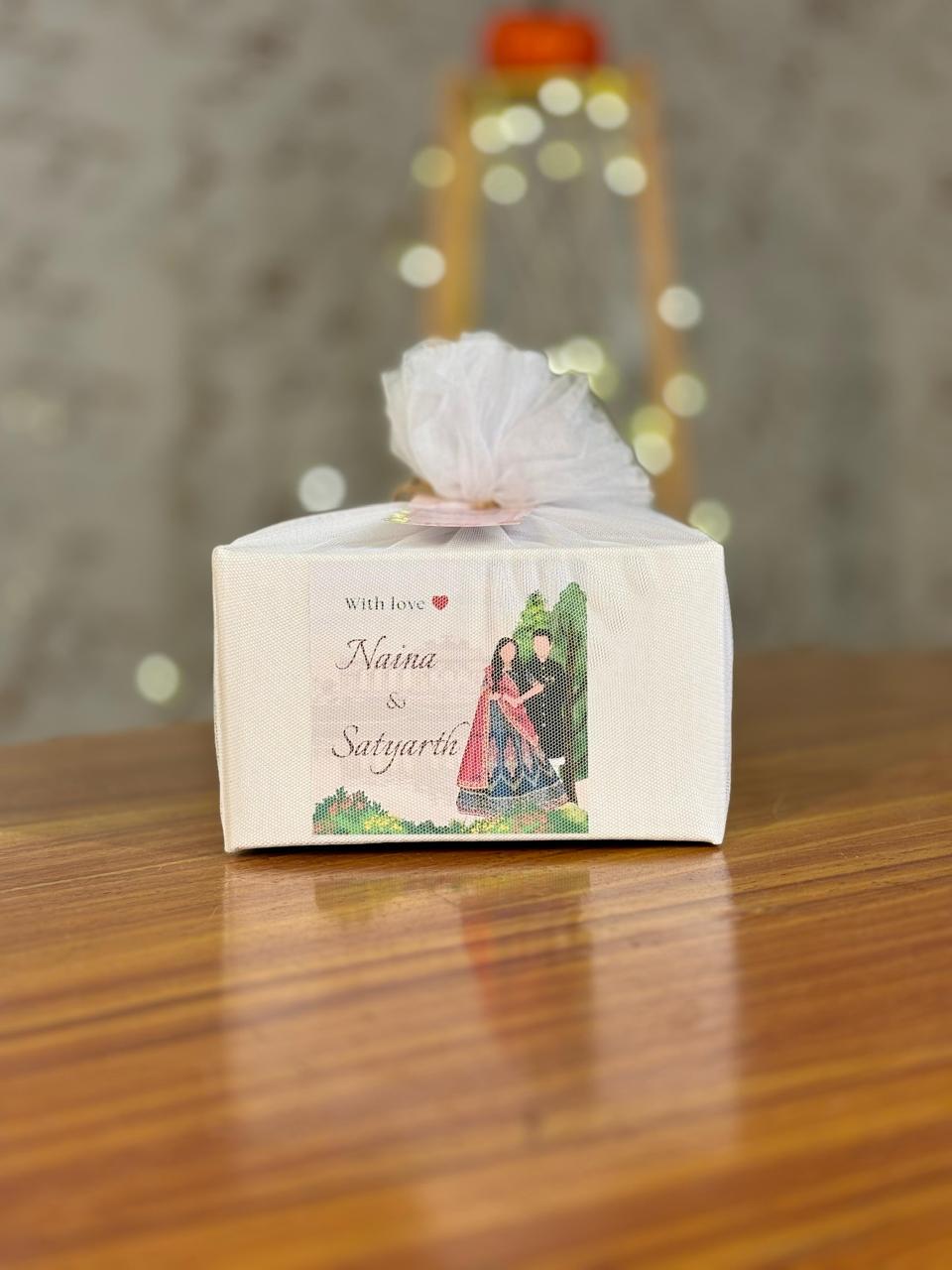 Meenakari Glass & Plate with Nuts Pouch Return Gift | Decorative Traditional Set | Wedding & Festive Favor Under ₹500