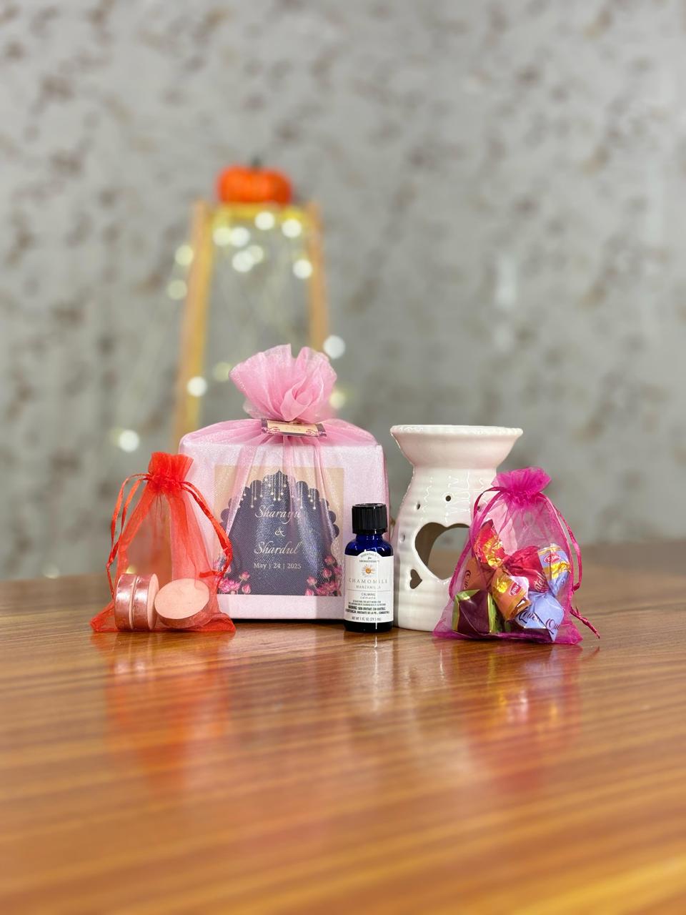 Ceramic Aroma Burner Return Gift | Fragrance Burner With Essential Oil | Housewarming & Wedding Favor Under ₹500