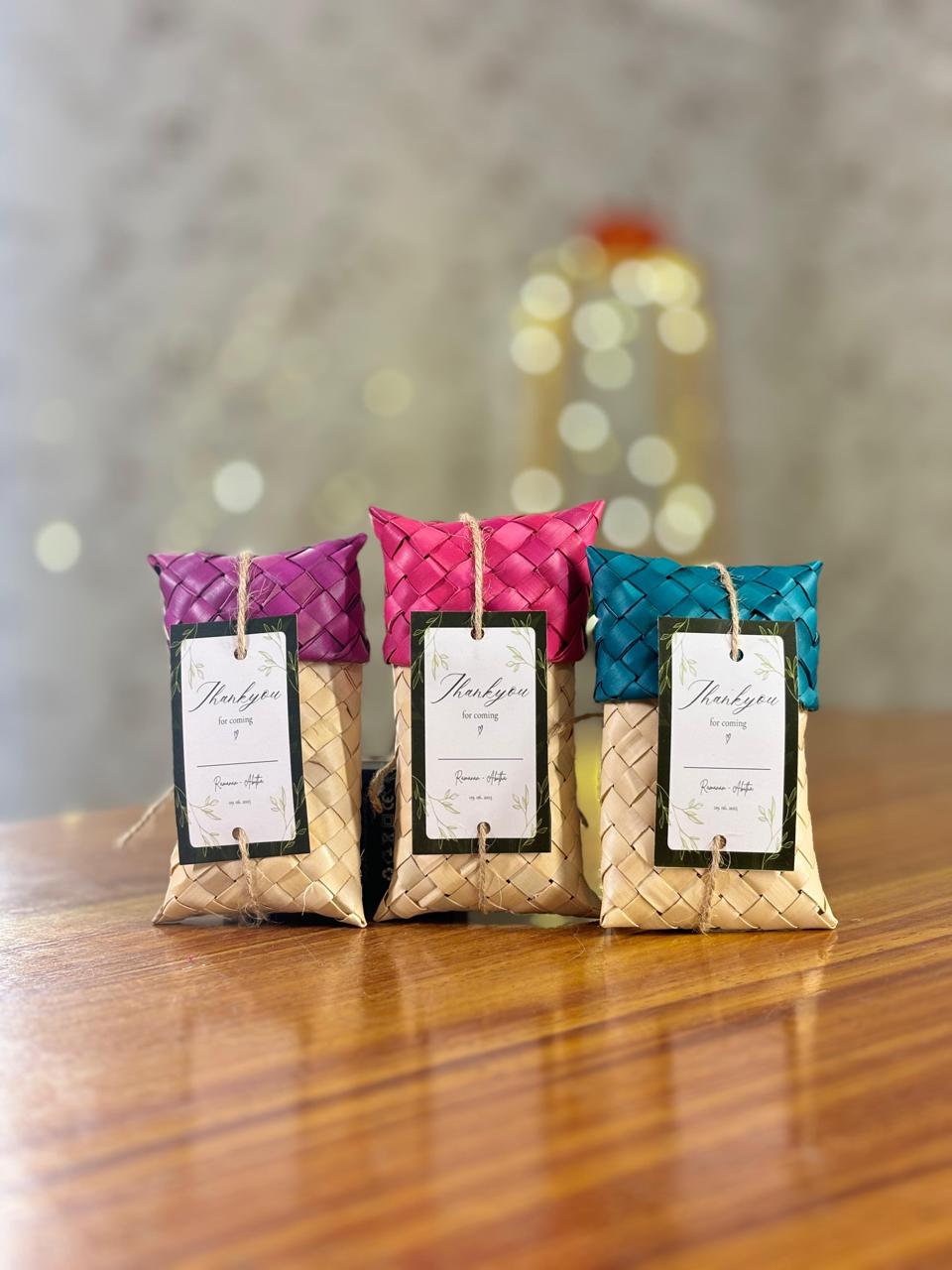 Palm Pouch + Wax Tablet | Fragrance Pouch Return Gift | Housewarming & Wedding Favor Under ₹150