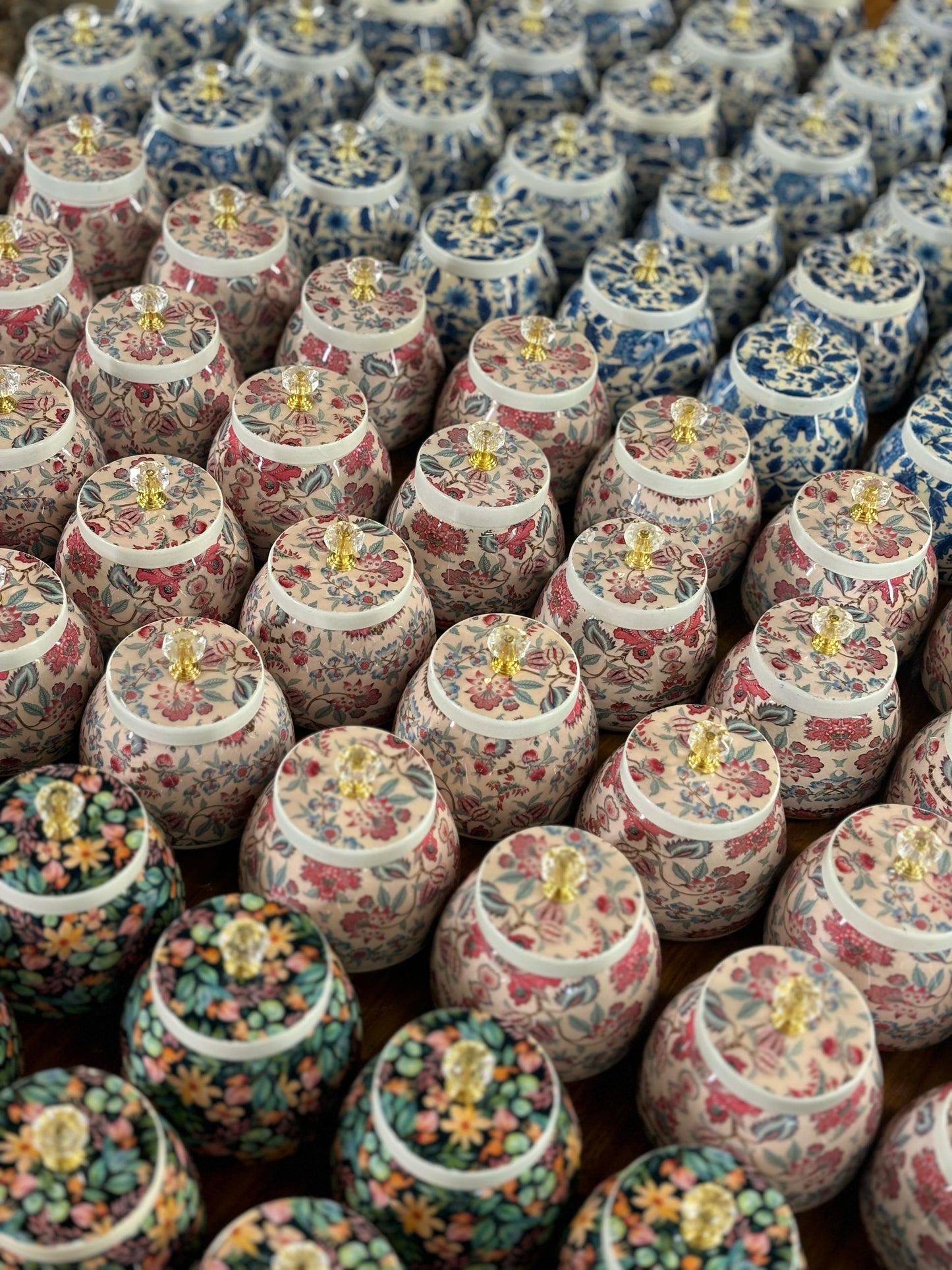 Printed Cone Jar Return Gift | Decorative Jar With Nuts | Wedding & Festive Favor Under ₹500