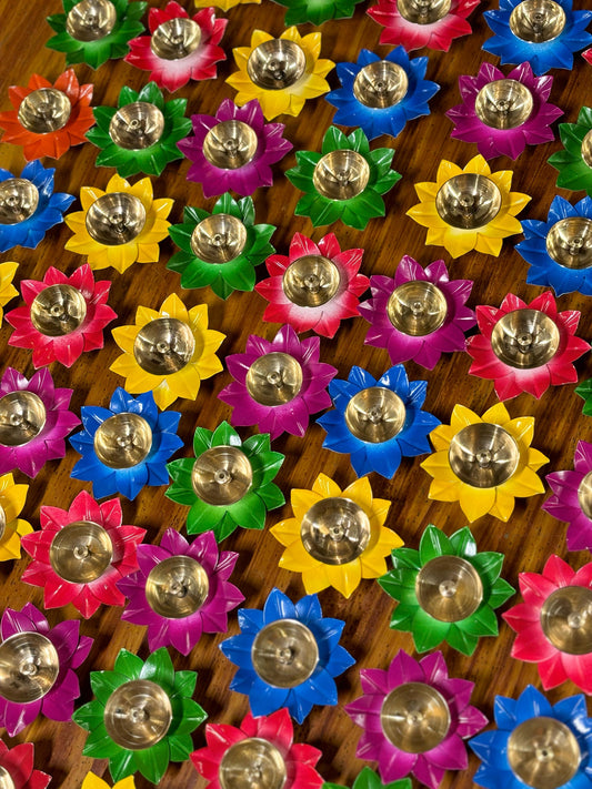 Colourful Lotus Diya Return Gift | Decorative Diya Under ₹100 | Diwali & Wedding Favor