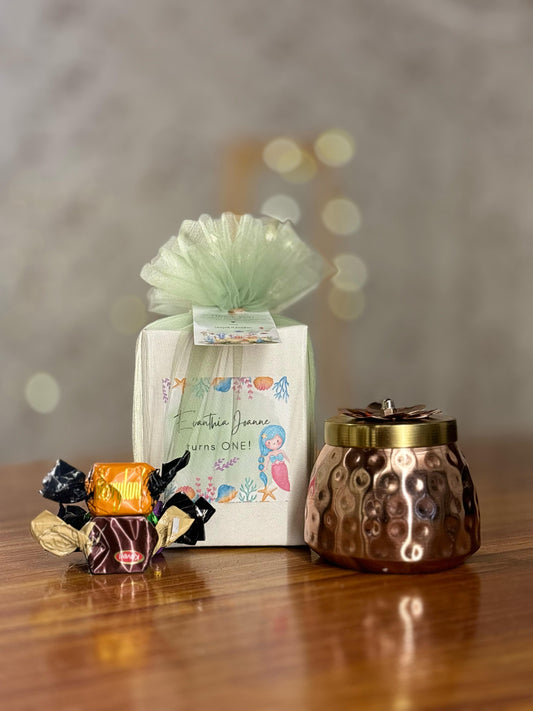 Brass Cone Jar With Chocolates Return Gift | Premium Brass Gift Jar | Wedding & Event Favor Under ₹300