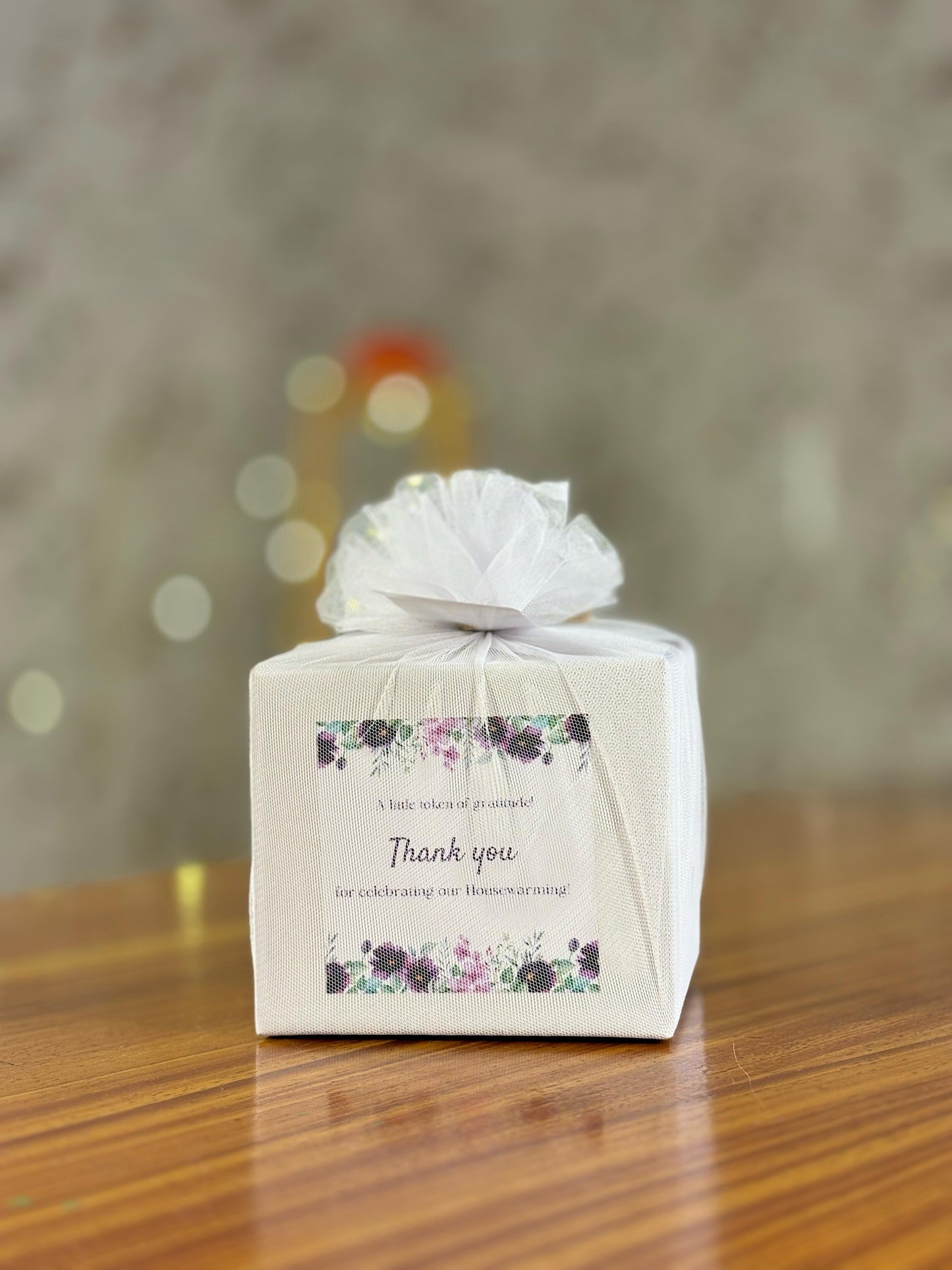 Decorative Lantern Return Gift with Tea light Candles and Kitkat  - Festive Hamper