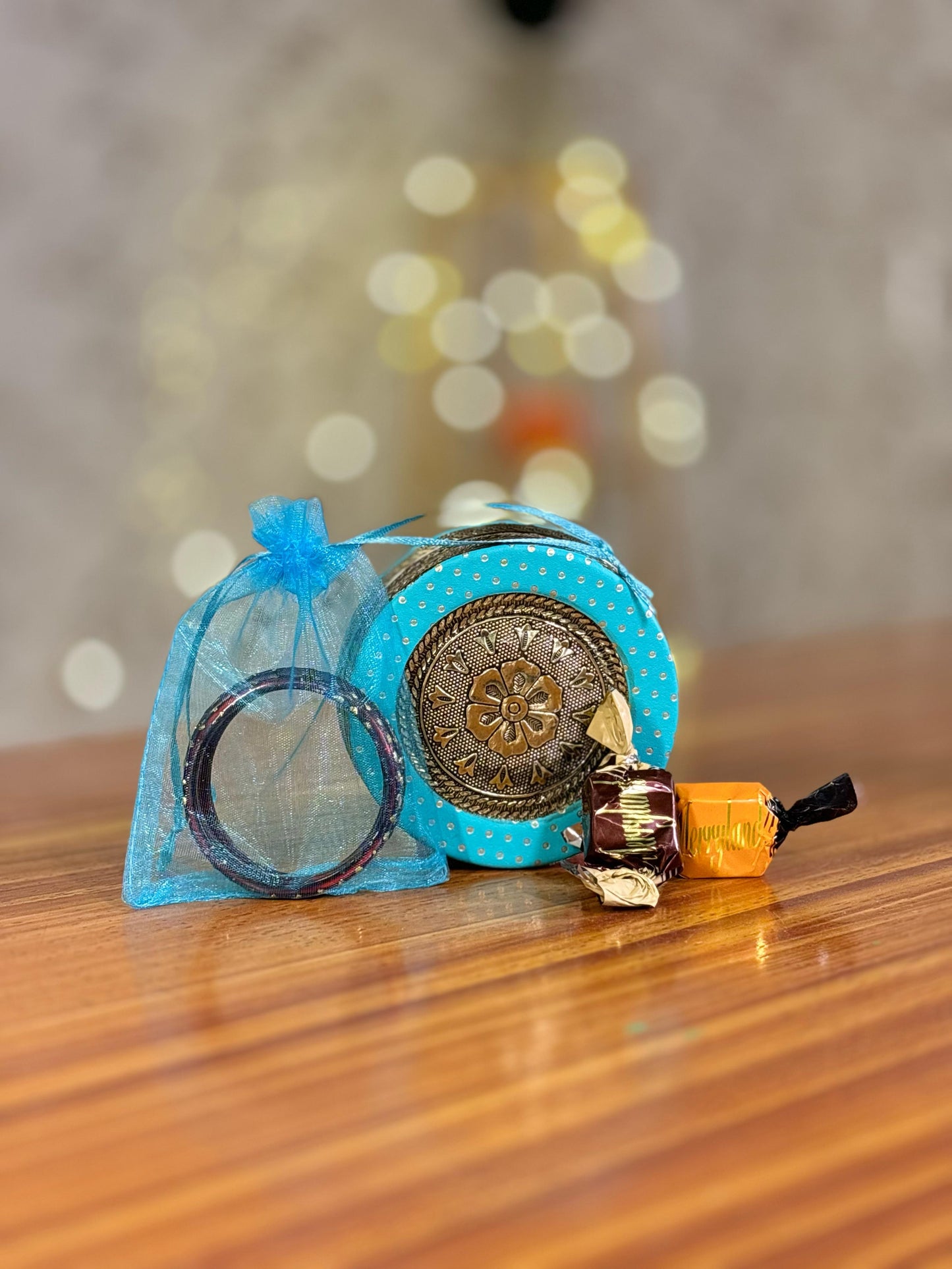 Meenakari Box With Bangles & Chocolates Return Gift | Traditional Meenakari Gift Set | Wedding & Pooja Favor Under ₹300
