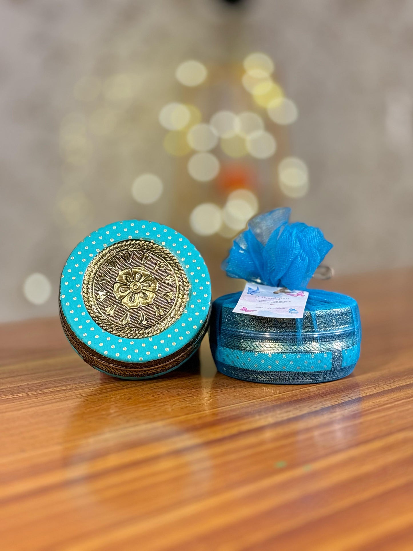 Meenakari Box With Bangles & Chocolates Return Gift | Traditional Meenakari Gift Set | Wedding & Pooja Favor Under ₹300