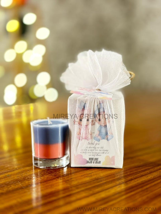 Layered Shot Glass Candle | Scented Layered Candle | Wedding & Festive Return Gift Under ₹100