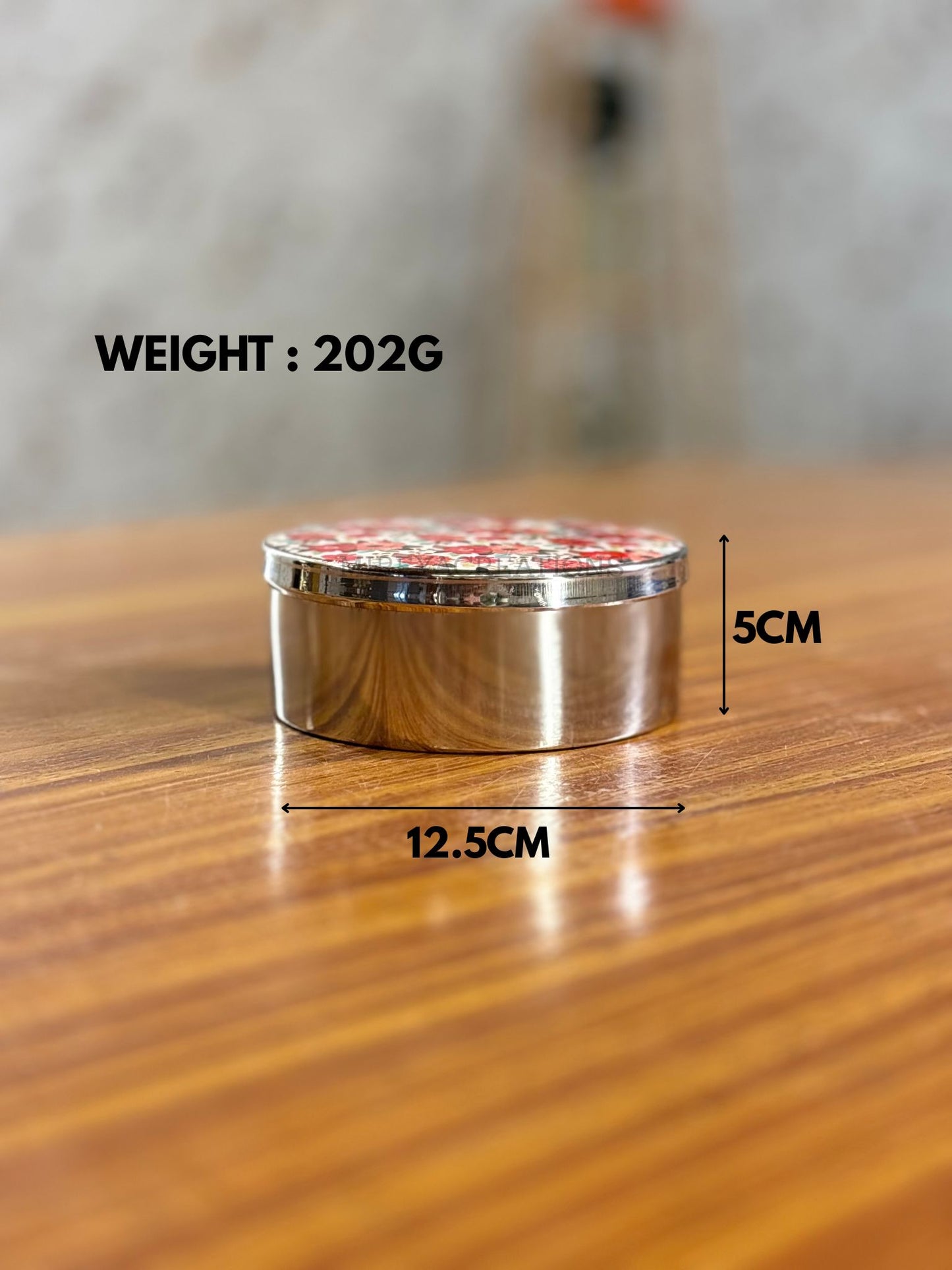 Printed Stainless Steel Tiffin Box Return Gift | Useful Steel Lunch Box | Wedding & Corporate Favor Under ₹300