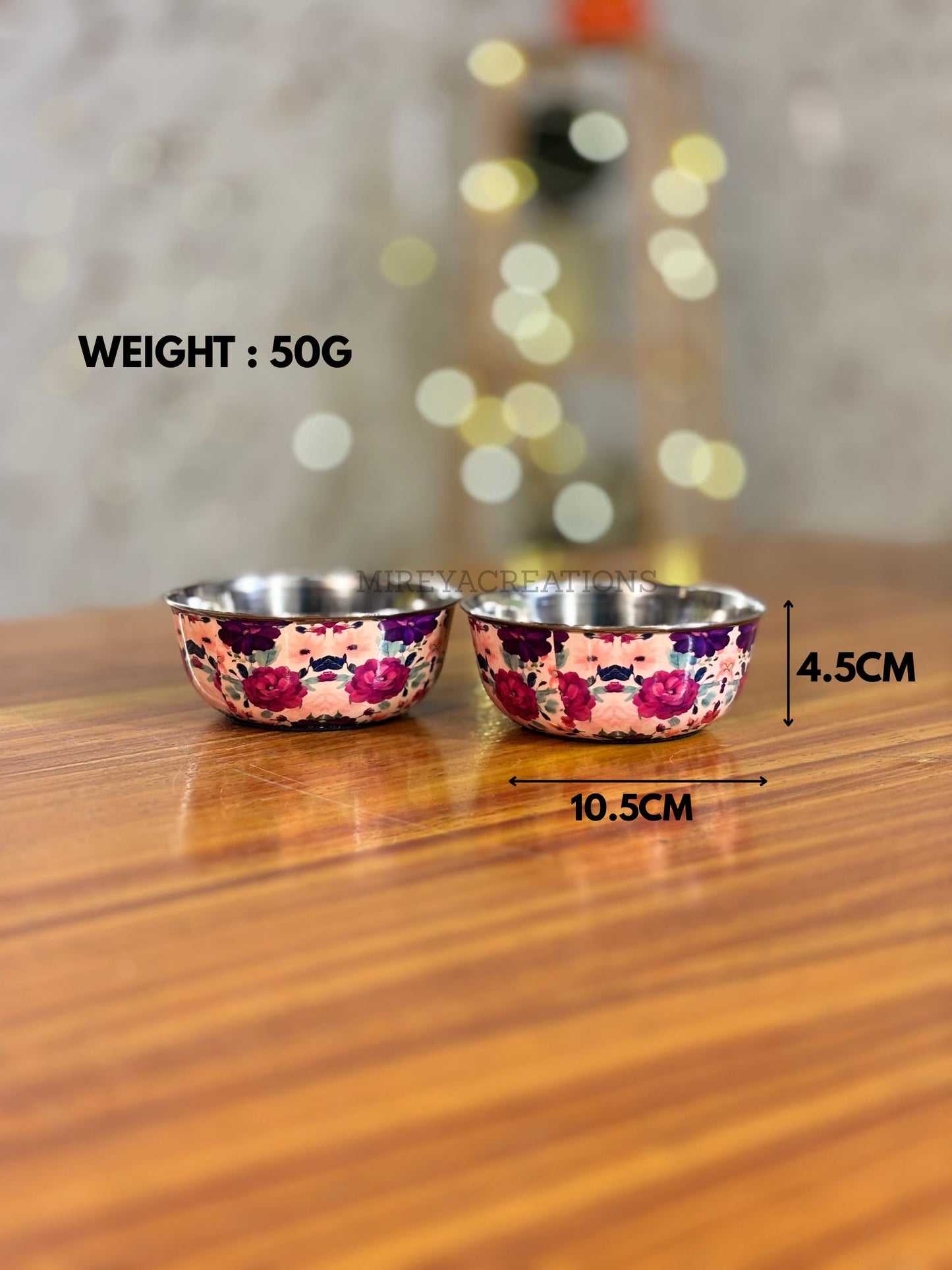 Printed Steel Spice Box Gift Set Return Gift | Printed Steel Plate & 2Pcs Printed Bowls Combo | Wedding & Housewarming Favor Under ₹1800