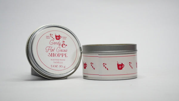 Winter Vanilla Tin Candle ( Christmas)