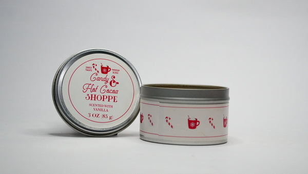 Winter Vanilla Tin Candle ( Christmas)