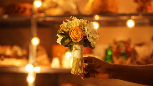 Dry flower bouquet