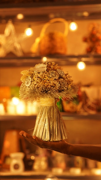 Dry flower bouquet