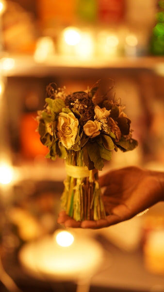 Dry flower bouquet
