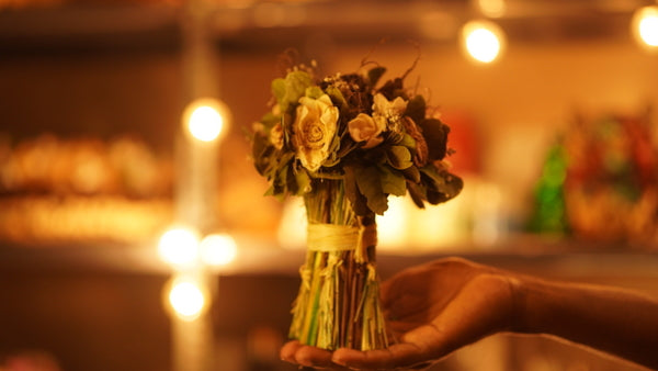 Dry flower bouquet