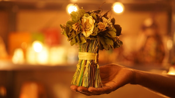 Dry flower bouquet